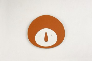 胡蘿蔔小怪物防水吸水杯墊 雙面材質 PU皮革+羊毛氈