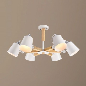 E27北歐風半吸頂六燈 L01-1535
