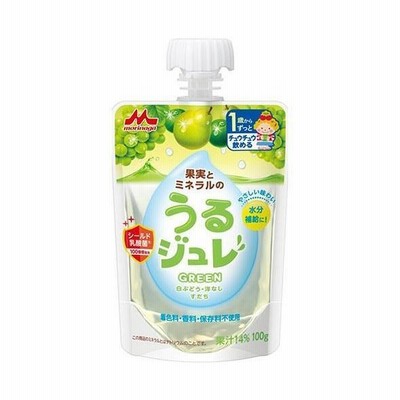 森永乳業 うるジュレ GREEN 100gパウチ×36本入｜ 送料無料
