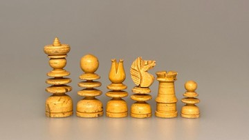 十九世紀英國復古小巧西洋棋組