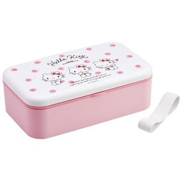 小禮堂 Skater Sanrio 三麗鷗 便當盒附餐具組 1000ml PLB10SF (粉白動作款)