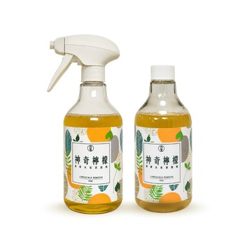 古寶無患子 神奇檸檬泡沫除水垢清潔劑-500g/瓶(1噴瓶+3補充)