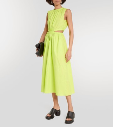 Proenza Schouler White Label cutout cotton midi dress