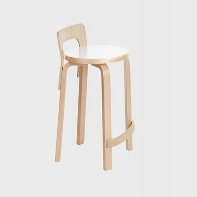 アルテック artek カウンターチェア K65 ラミネート 白 アルテック artek アアルト 北欧 椅子 チェア ハイチェア ハイスツール おしゃれ 木製 正規品