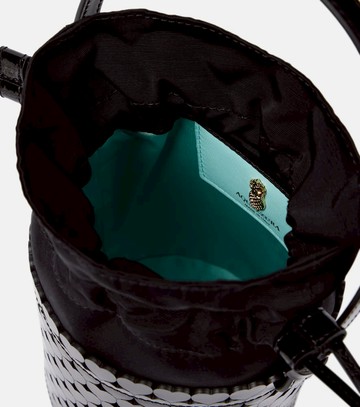 Aquazzura Amorouse leather-trimmed bucket bag