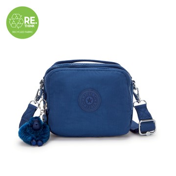 休閒藍輕巧兩用側背後背包-CAHIR