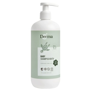 Derma 寶寶有機洗髮沐浴露 0%香精 無淚配方  1瓶  500ml