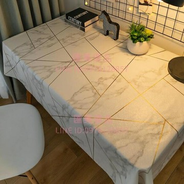 桌布ins風學生書桌少女可愛網紅pvc長方形茶幾餐桌布防水防油免洗【聚寶屋】