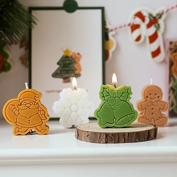 聖誕節 香氛蠟燭 造型 4入 香薰蠟燭 芳香蠟燭 薰香蠟燭 精油蠟燭 伴手禮 禮物禮品 耶誕節【XM0800】