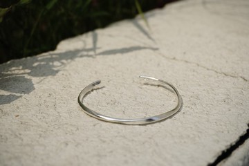 細扭轉銀手環3.2mm
