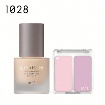 【新品上市】1028 濾鏡光恆久輕粉底 SPF50 ★★★+Hi! LIGHT 3D 提亮腮紅澎澎餅