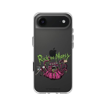 iPhone Air Clear Case（相機按鈕） 透明 - 瑞克和莫蒂 Rick and Morty - 外星人襲擊