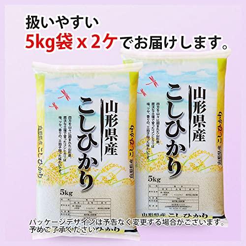  無農薬 コシヒカリ 10kg (5kgx2袋) 令和5年産 山形県庄内産 特別栽培米(化学肥料不使用・農薬不使用)