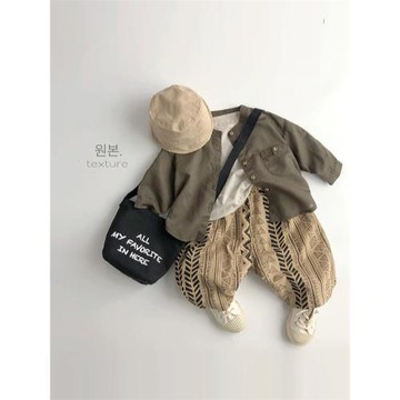 ch贊奶油色系~輕薄竹節棉~韓版夏季兒童T恤衫短袖男女寶洋氣打底