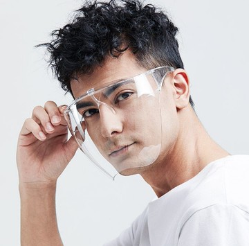 【台灣加油】台灣 防疫面罩 防疫眼鏡 加大版 護目鏡 透明眼鏡 全臉防護面罩 全台灣現貨