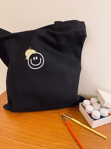 手感。慢起—手繪包xMood小怪獸 肩背包 補習包 提包