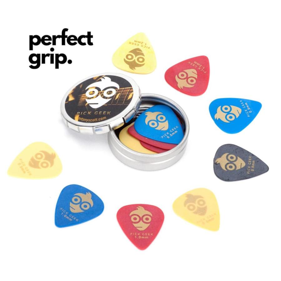 Pick Geek Cube Sets of Premium Guitar Picks for your Electric, Acoustic