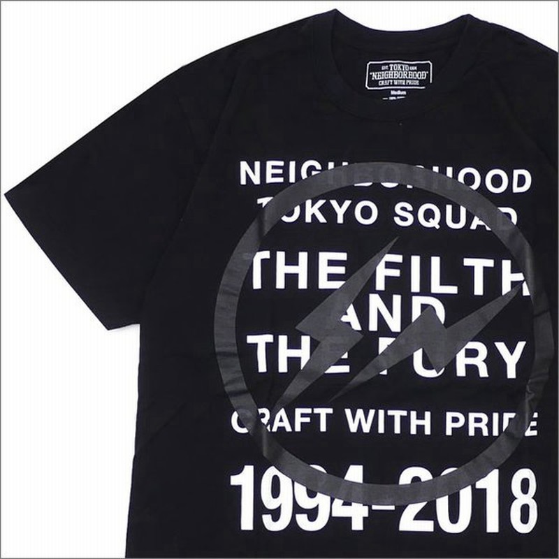 Neighborhood ネイバーフッド X Fragment Design フラグメントデザイン Nhfr C Tee Ss Tシャツ Black 0 0077 041 新品 半袖tシャツ 通販 Lineポイント最大0 5 Get Lineショッピング