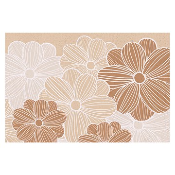 半島良品 可裁剪刮泥防滑絲圈地墊  侘寂風 小暖  1個  120 x 80cm