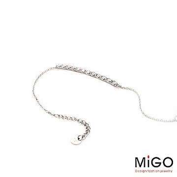 MiGO 絢麗白鋼手鍊
