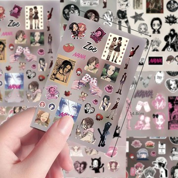 胖眫精選😊32張NANA切膜貼紙岡崎真小松奈奈二次元人物周邊拼貼素材防水貼畫