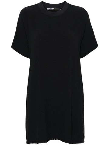 Bimba y Lola - frayed seersucker blouse - women - Polyester/Viscose/Elastane - XS - Grey