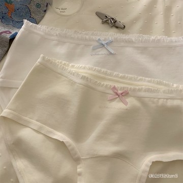 今天買明天到】少女內褲7A加長加寬襠女生純棉內褲中腰全棉柔軟女生三角褲MFX Q3S