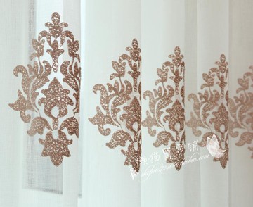 定制窗簾紗簾成品高檔歐式窗紗客廳陽臺飄窗加厚半遮光棉麻布料