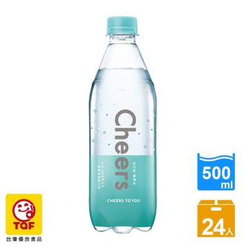 泰山 強氣泡水/Cheers氣泡水-任選1箱(500ml x 24入/箱)