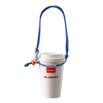 伯朗咖啡飲料提繩-藍橘款