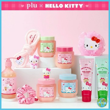 [plu] 🇰🇷 韓國 現貨 Hello Kitty 聯名款 / 沐浴露＆磨砂膏組合 / 韓國美妝護膚
