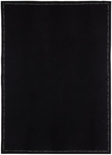 Kvadrat/Raf Simons 黑色徽标被毯
