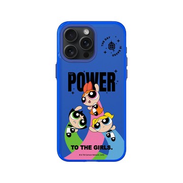 iPhone 15 Pro Max Clear 激光藍 - The Powerpuff Girls 飛天小女警 - 女孩的力量