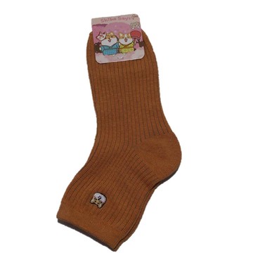 【柴語錄】刺繡素面短襪-多色可選