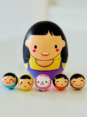 【客製化畢業禮物】磁石套裝 手工木製 療癒擺設 小木雕公仔