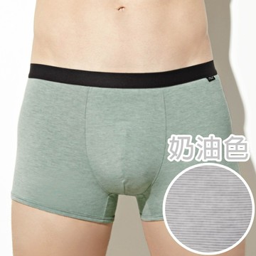 SOLIS 咖啡王子系列M-XXL素面貼身四角男褲(奶油色)