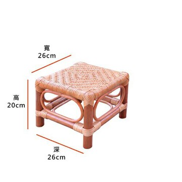 中四方椅(24*27*27cm藤製) [大買家]