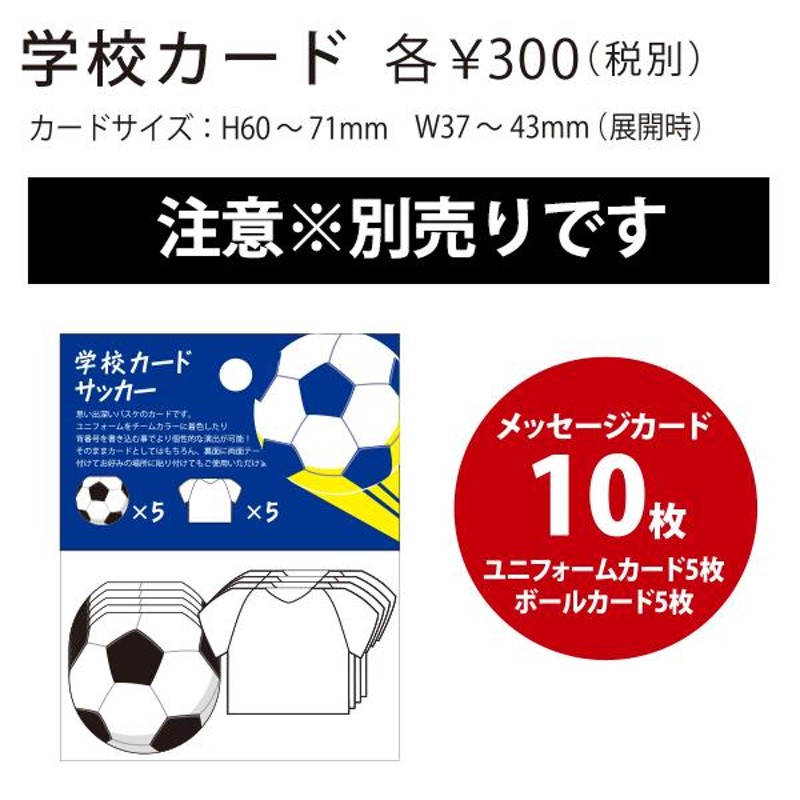 色紙 「学校色紙（サッカー）」プレゼント 寄せ書き 記念品 色紙