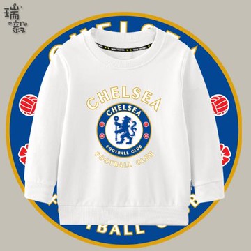 切爾西足球迷訓練比賽大中小兒童款圓領衛衣男女學生裝長袖上衣服