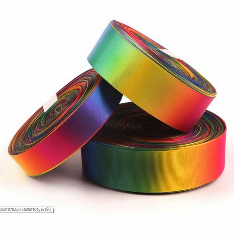 メール便 グラデーションサテンリボン ビビッドカラー レインボーカラー 16mm幅 1m ラッピング用品 手芸リボン 通販 Lineポイント最大get Lineショッピング