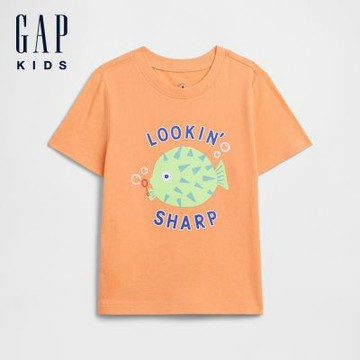 【GAP】babyGap 圖案T恤-河豚印花/國旗列車(897508)