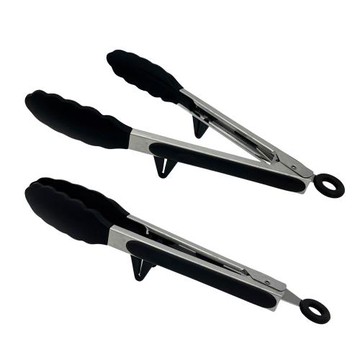 可立式矽膠耐熱料理夾 矽膠夾子 食物夾