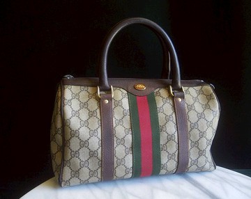 【老時光 OLD-TIME】早期二手老包義大利製GUCCI波士頓包