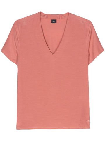 Fay - V-neck blouse - women - Viscose - L - Pink