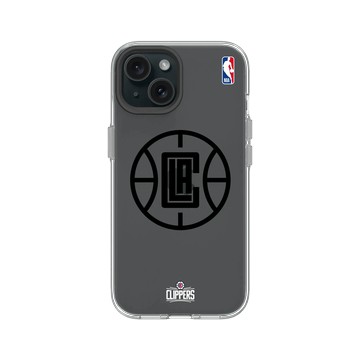 iPhone 15 Clear 透明 - NBA - B&W-洛杉磯快艇 L.A. Clippers B&W - Light