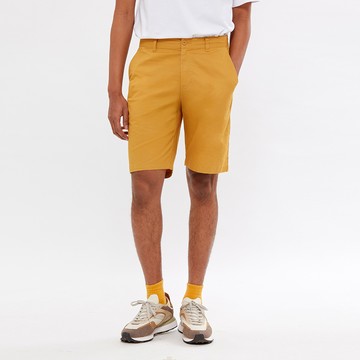 Hang Ten- 經典斜紋布開扣短褲-男(銘黃色)