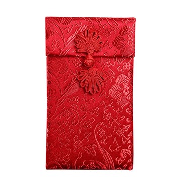 新年中國結手工絲刺繡發財賜福紅包袋（超值2入）