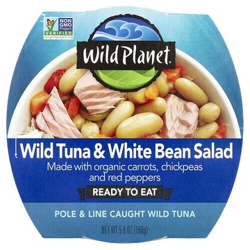Wild Planet, 野生金槍魚和白豆沙拉，5.6 盎司（160 克）