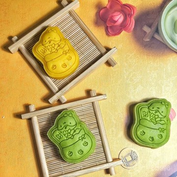 烘焙用具 餅乾模 新年餅乾模 餅乾模具 餅乾壓模 2025年新年髮財蛇糕點模具50g福袋蛇招財開運酥山藥綠豆糕月餅磨