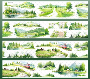 春醒花開 PET 紙膠帶